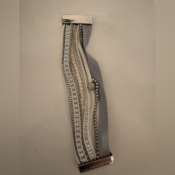 Victoria Emerson White and Silver Bracelet Set - Picture 3 of 5